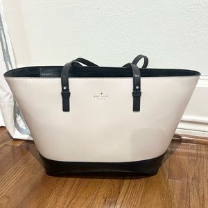 Kate Spade black and white tote bag